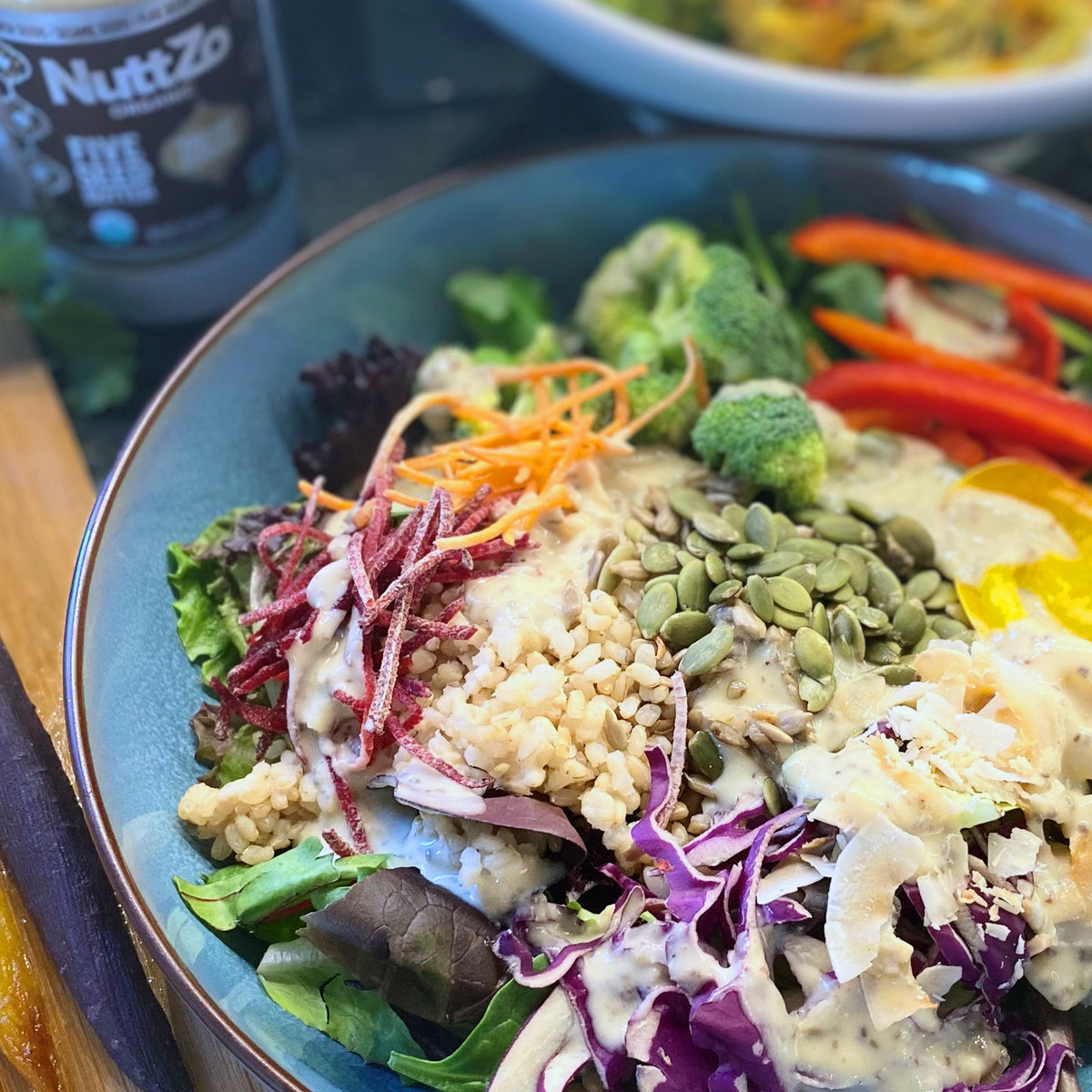 Buddha Bowl with NuttZo Tahini Fusion & Lemon Dressing NuttZo