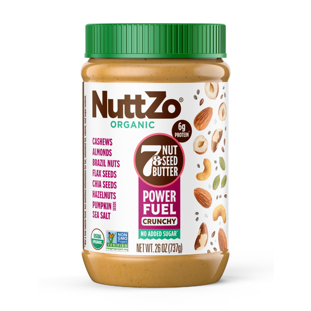 NuttZo Organic Power Fuel 7 Nut & Seed Butter, Crunchy
